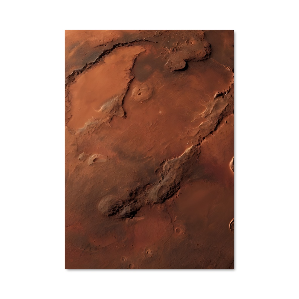 Poster splendide paysage de Mars